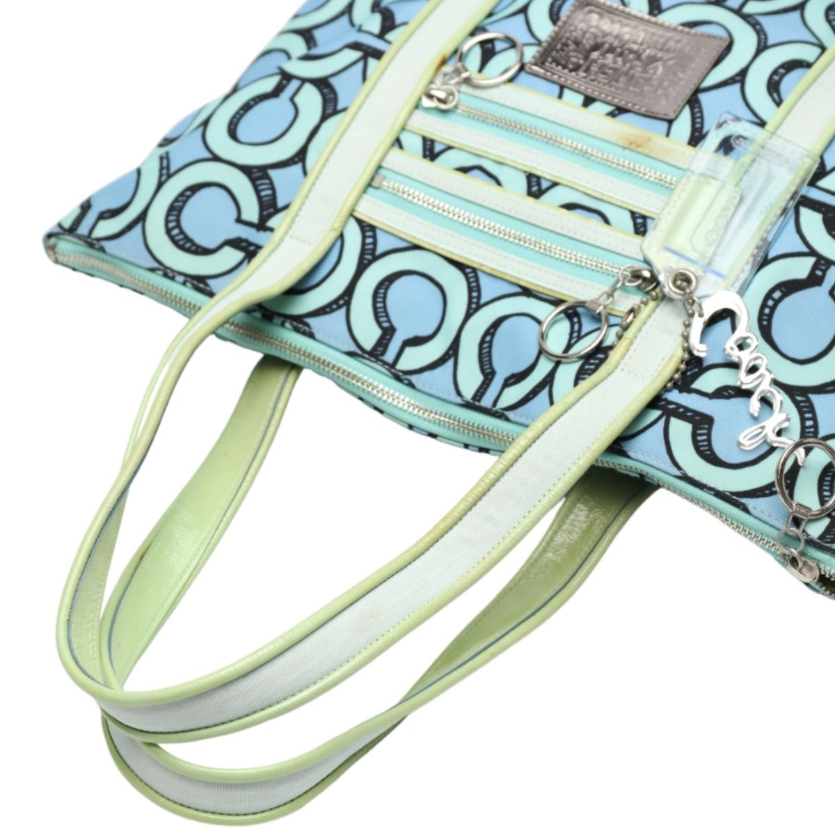 コーチ COACH トートバッグ
ポピー キャンバス 3Dオプアートグラム レザー 14983 ブルー 【SS】
【中古】