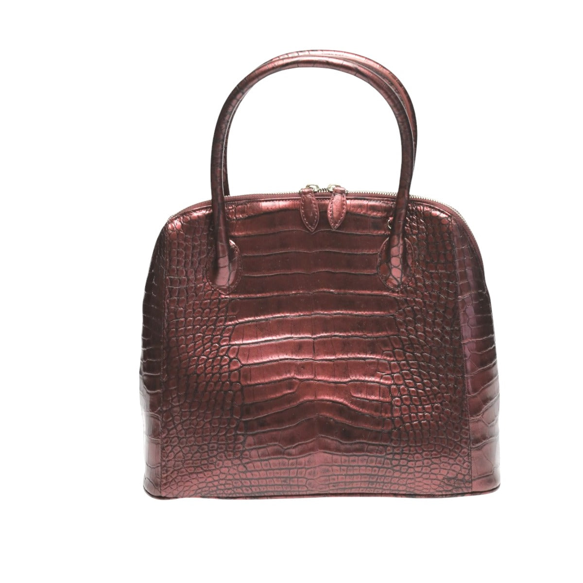 クロコダイル CROCODILE ハンドバッグ
ハンドバッグ メタリック クロコダイル 3994 ワイン 【H】