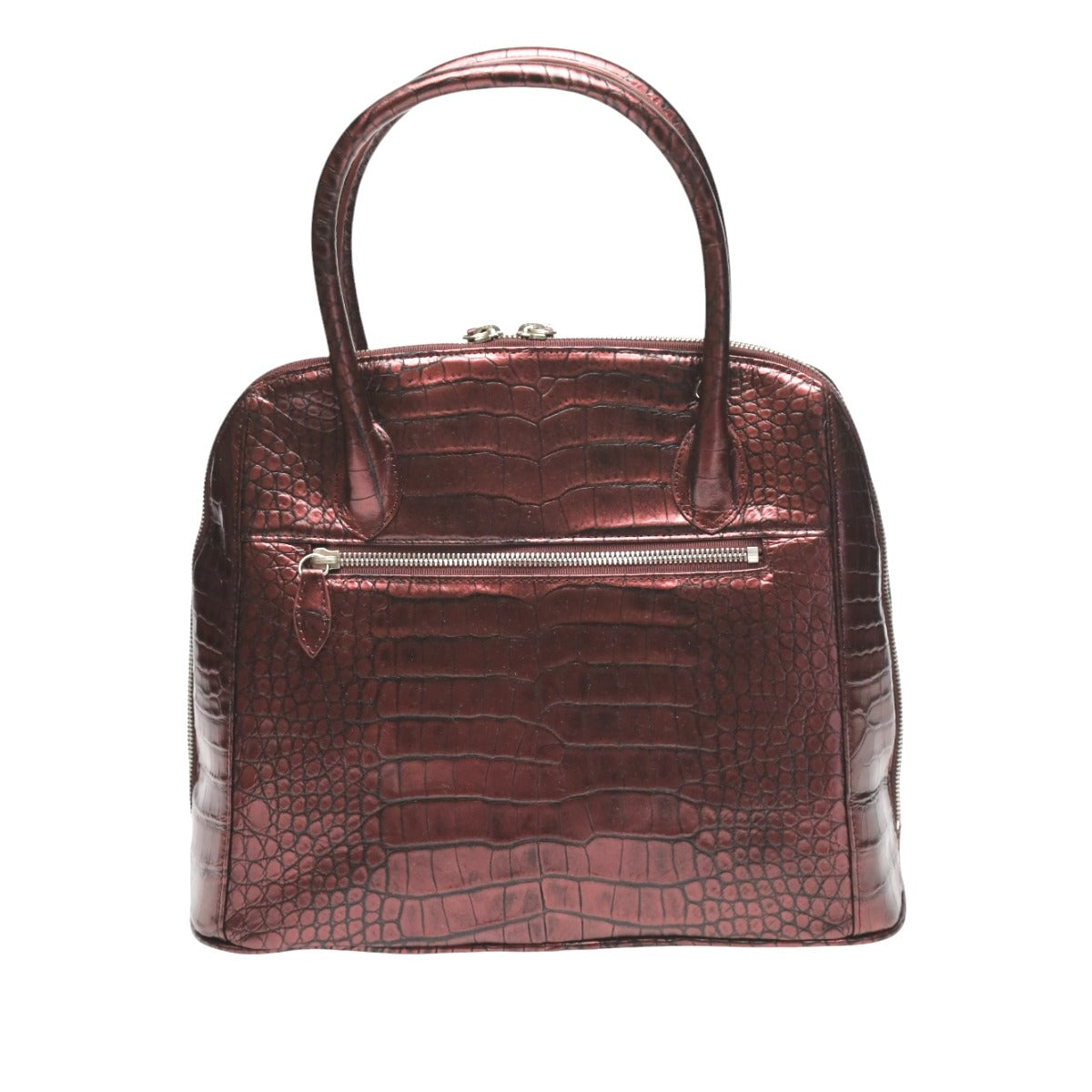 クロコダイル CROCODILE ハンドバッグ
ハンドバッグ メタリック クロコダイル 3994 ワイン 【H】