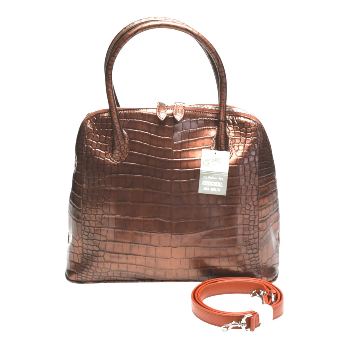 クロコダイル CROCODILE ハンドバッグ
ブガッティ メタリック 2WAYバッグ クロコダイル 3994 ブラウン 【SS】
【中古】