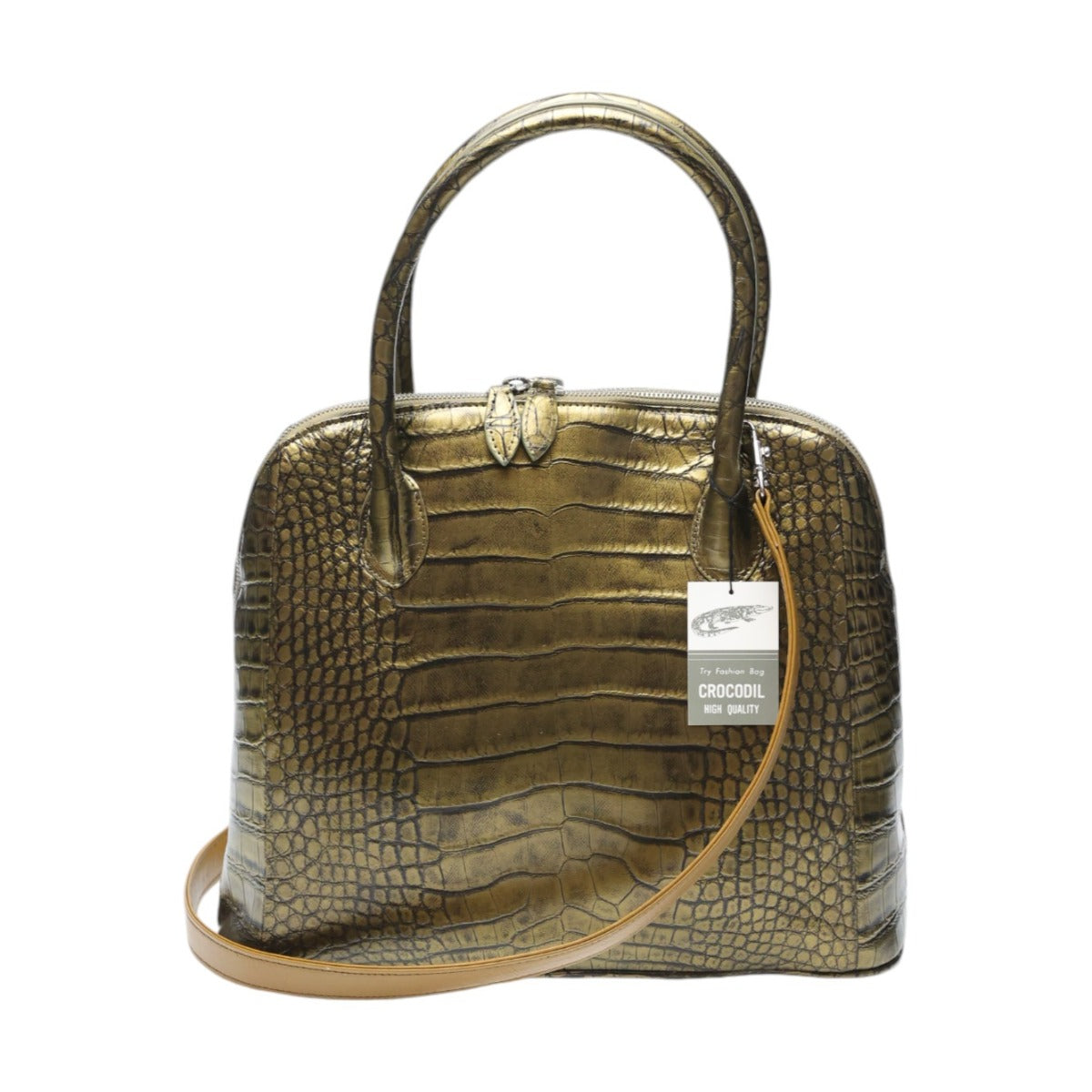 クロコダイル CROCODILE ハンドバッグ
ハンドバッグ クロコダイル 訳あり クロコダイル ゴールド 【SS】