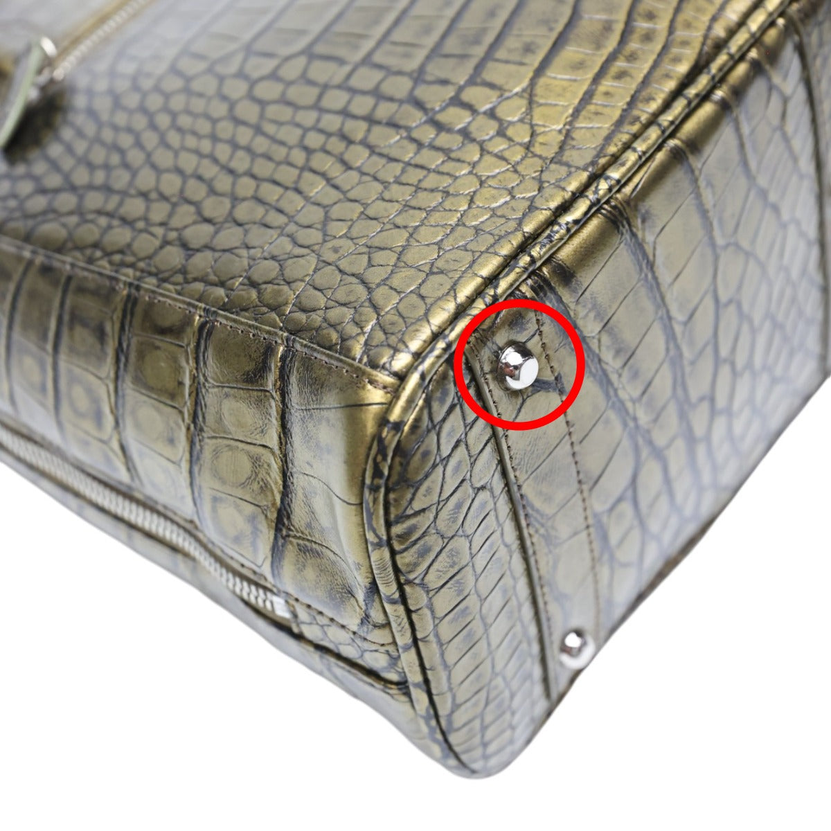クロコダイル CROCODILE ハンドバッグ
ハンドバッグ クロコダイル 訳あり クロコダイル ゴールド 【SS】