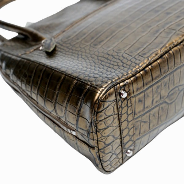クロコダイル CROCODILE ハンドバッグ
2WAYバッグ ショルダー ブカッティー クロコダイル 3994 カーキ 【SS】