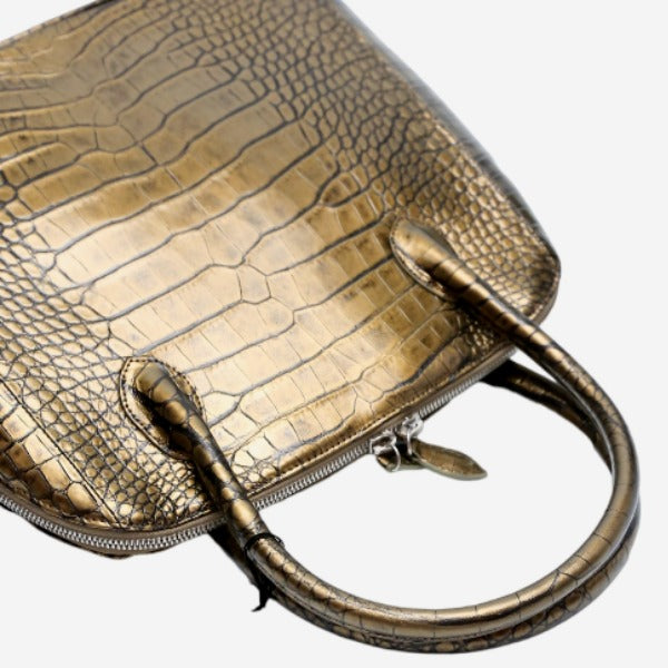 クロコダイル CROCODILE ハンドバッグ
2WAYバッグ ショルダー ブカッティー クロコダイル 3994 カーキ 【SS】