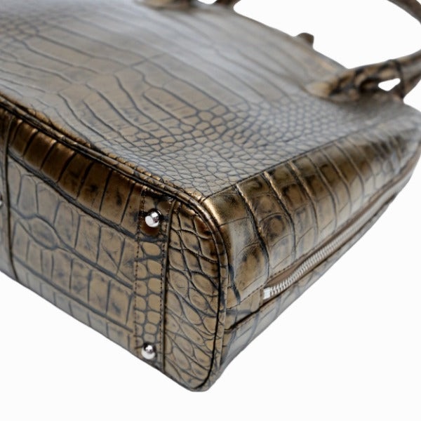クロコダイル CROCODILE ハンドバッグ
2WAYバッグ ショルダー ブカッティー クロコダイル 3994 カーキ 【SS】