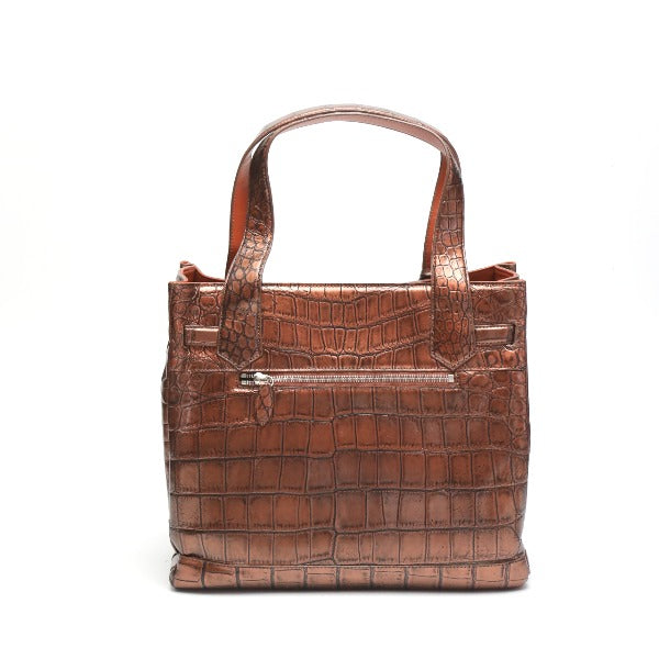 クロコダイル CROCODILE トートバッグ
メタリック クロコダイル 3983 ブラウン 【SS】
【中古】