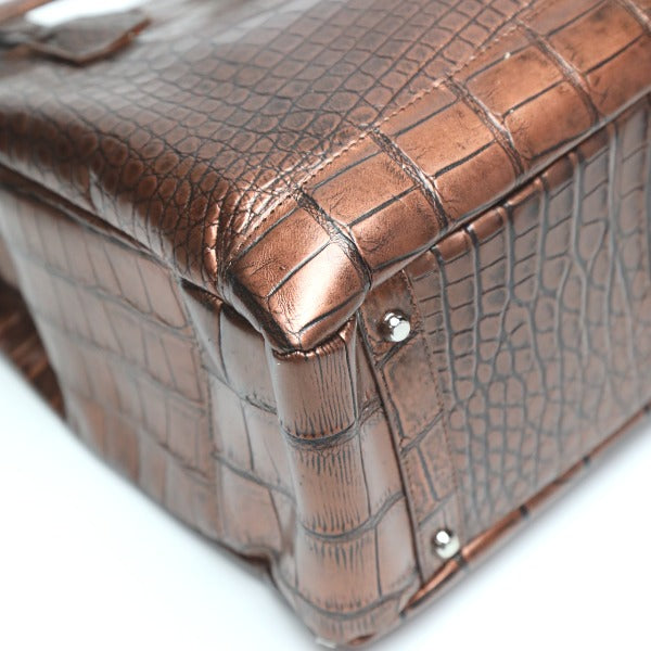 クロコダイル CROCODILE トートバッグ
メタリック クロコダイル 3983 ブラウン 【SS】
【中古】