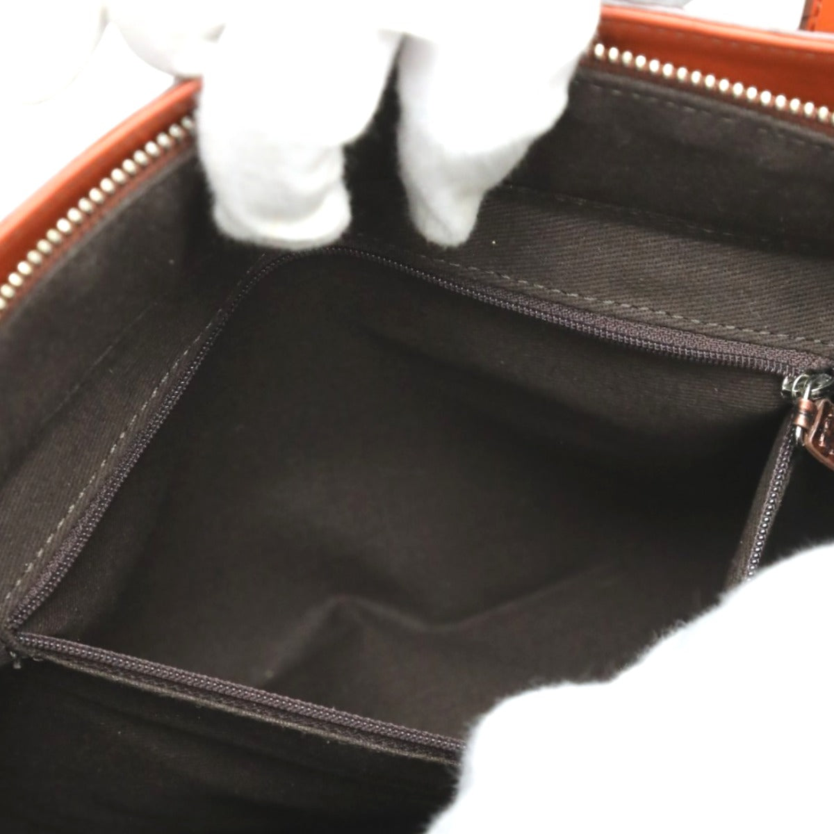 クロコダイル CROCODILE トートバッグ
ハンドバッグ メタリック カデナ付き クロコダイル 3983 ブラウン 【SS】