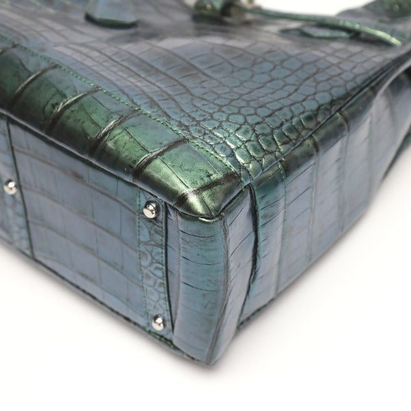 クロコダイル CROCODILE ハンドバッグ
メタリック 3983 グリーン 【H】
【中古】