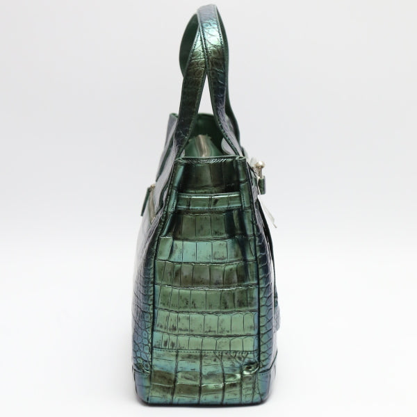 クロコダイル CROCODILE トートバッグ
メタリック クロコダイル カデナ付き クロコダイル 3983 グリーン 【SS】