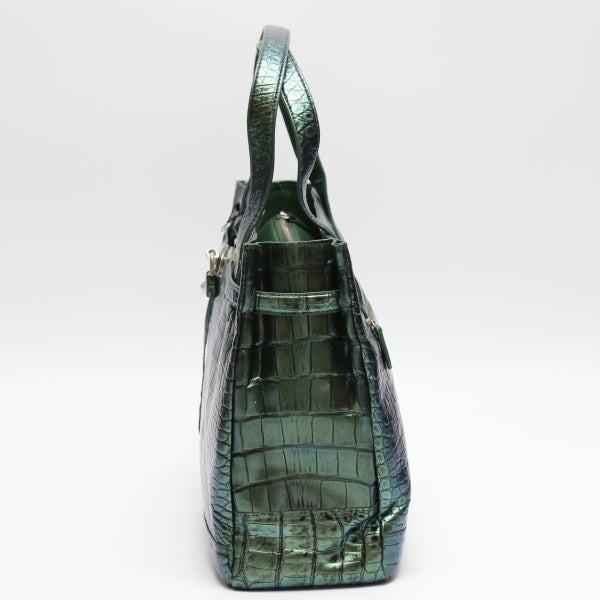 クロコダイル CROCODILE トートバッグ
メタリック クロコダイル カデナ付き クロコダイル 3983 グリーン 【SS】