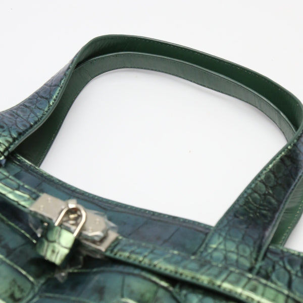 クロコダイル CROCODILE トートバッグ
メタリック クロコダイル カデナ付き クロコダイル 3983 グリーン 【SS】