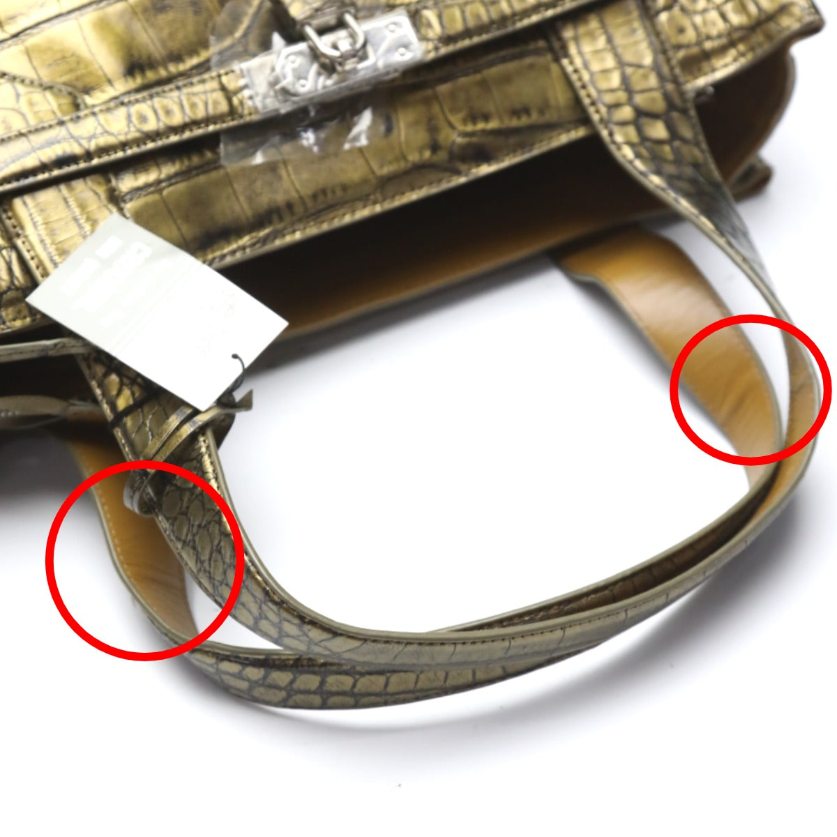 クロコダイル CROCODILE トートバッグ
メタリック クロコダイル カデナ付き クロコダイル 3983 ゴールド 【SS】