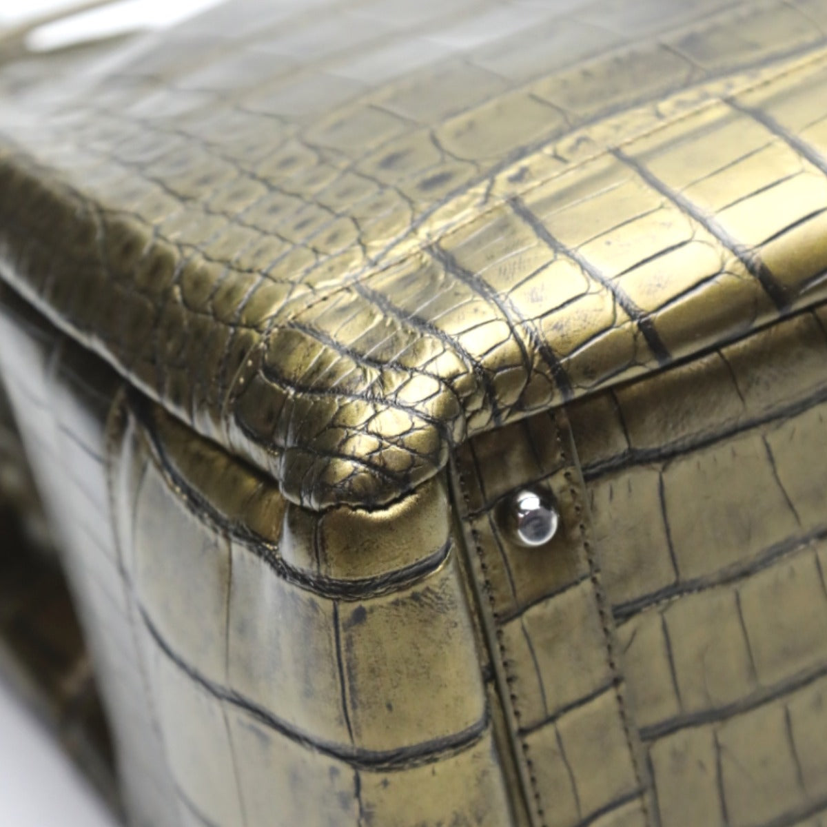クロコダイル CROCODILE トートバッグ
メタリック クロコダイル カデナ付き クロコダイル 3983 ゴールド 【SS】