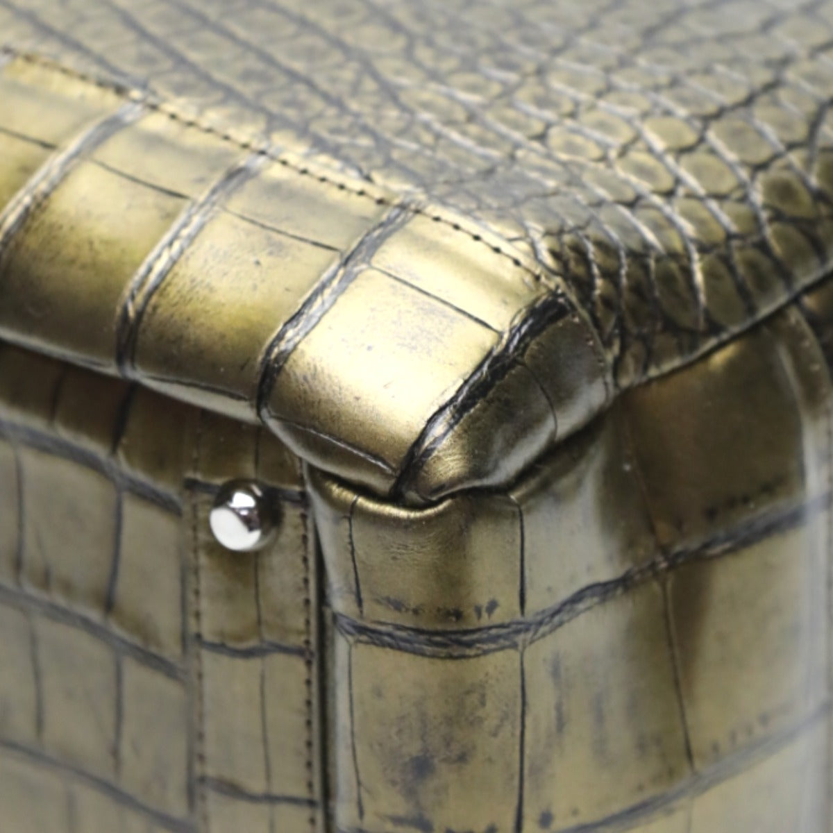 クロコダイル CROCODILE トートバッグ
メタリック クロコダイル カデナ付き クロコダイル 3983 ゴールド 【SS】