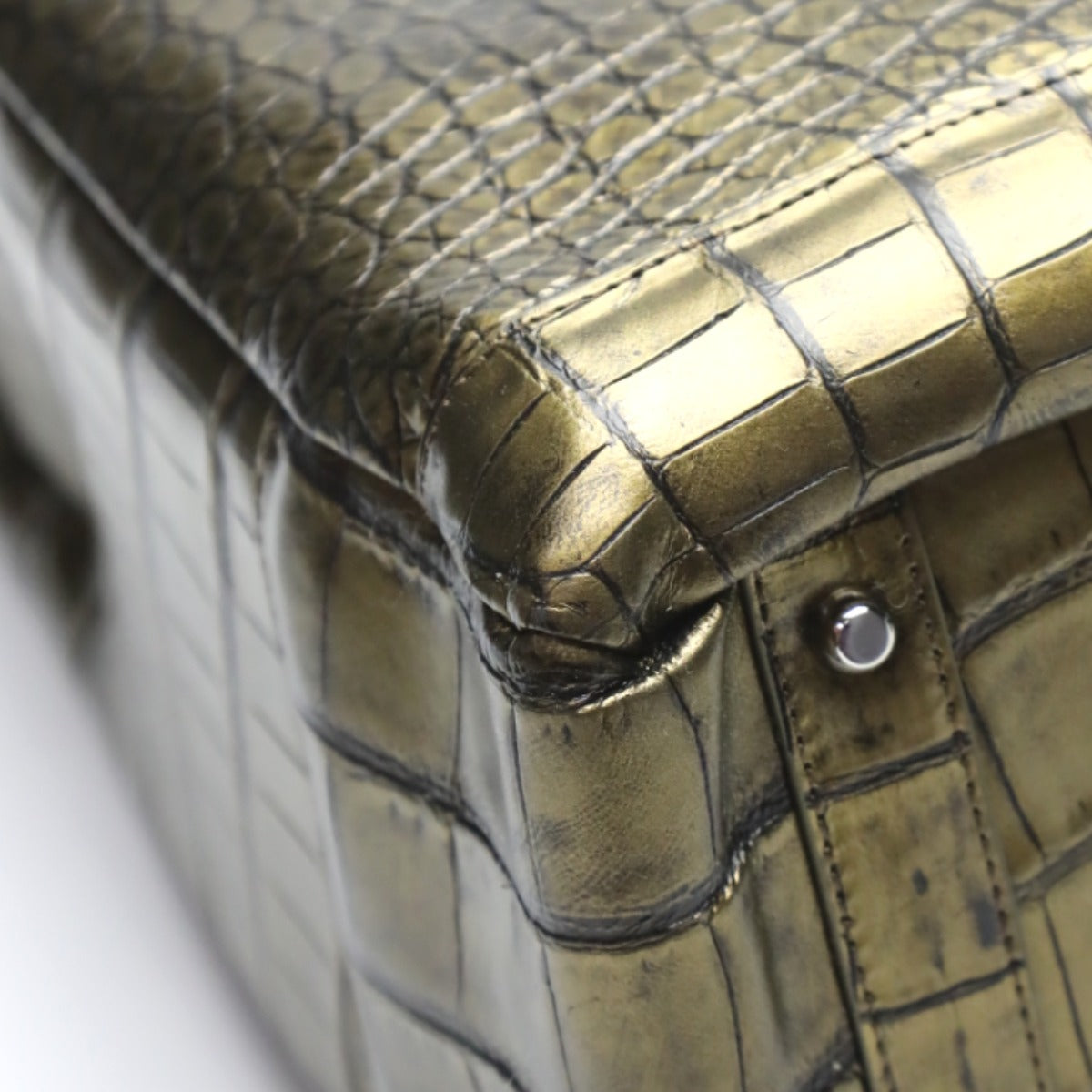 クロコダイル CROCODILE トートバッグ
メタリック クロコダイル カデナ付き クロコダイル 3983 ゴールド 【SS】