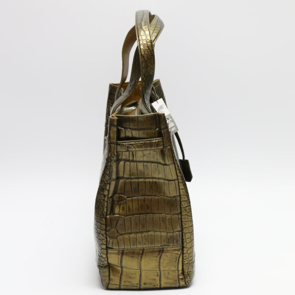 クロコダイル CROCODILE トートバッグ
メタリック クロコダイル カデナ付き クロコダイル 3983 ゴールド 【SS】