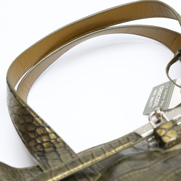 クロコダイル CROCODILE トートバッグ
メタリック クロコダイル カデナ付き クロコダイル 3983 ゴールド 【SS】