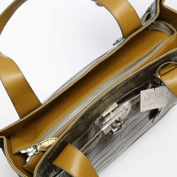 クロコダイル CROCODILE トートバッグ
メタリック クロコダイル カデナ付き クロコダイル 3983 ゴールド 【SS】
