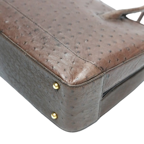 オーストリッチ ostrich ハンドバッグ
ハンドバック オーストリッチ ブラウン 【SS】
【中古】