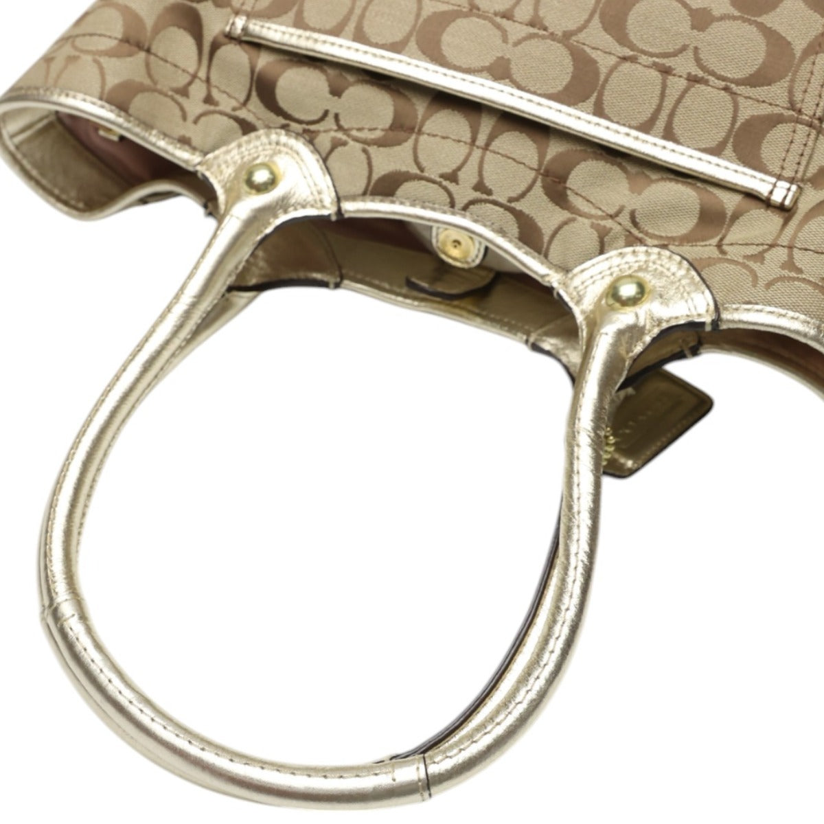 コーチ COACH トートバッグ
シグネチャー ショルダーバック アップリケ キャンバス F16276 カーキ×ゴールド 【SS】
【中古】