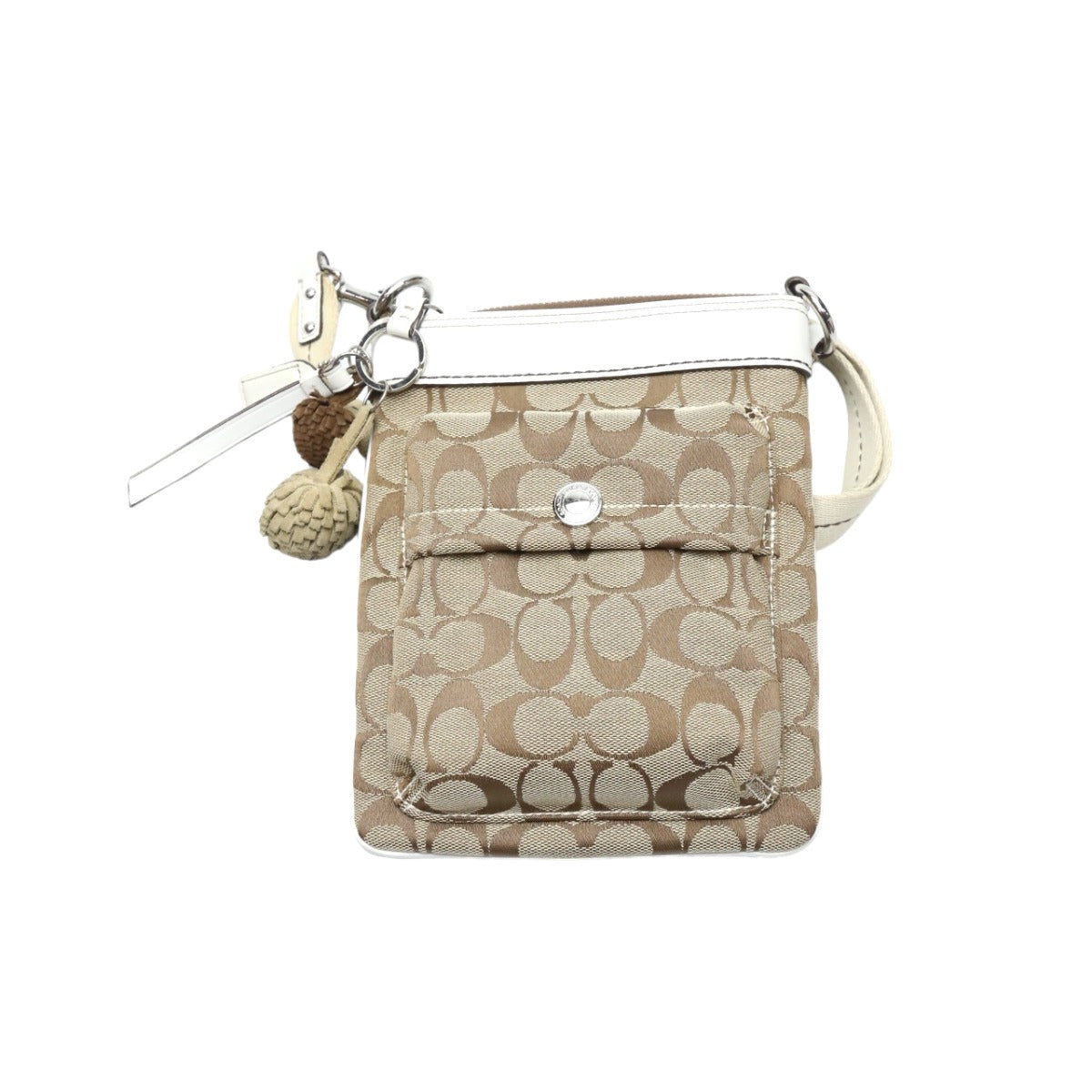 コーチ COACH ショルダーバッグ
斜めかけ シグネチャー スイングバッグ キャンバス 7082 カーキ×ホワイト 【SS】
【中古】