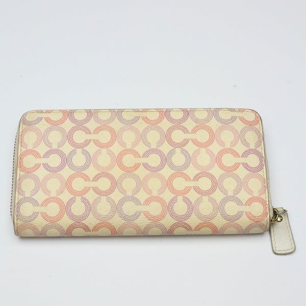 コーチ COACH 長財布
シグネチャー ラウンドファスナー レザー ベージュ 【SS】
【中古】
