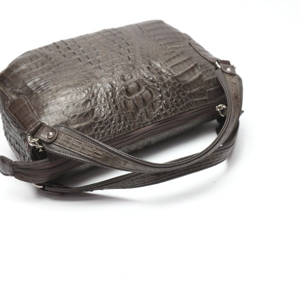 カイマンクロコダイル CAIMAN CROCODILE ショルダーバッグ
斜めかけ ショルダーストラップ付 2WAY カイマン JNK-3163 ダークブラウン 【SS】
【中古】