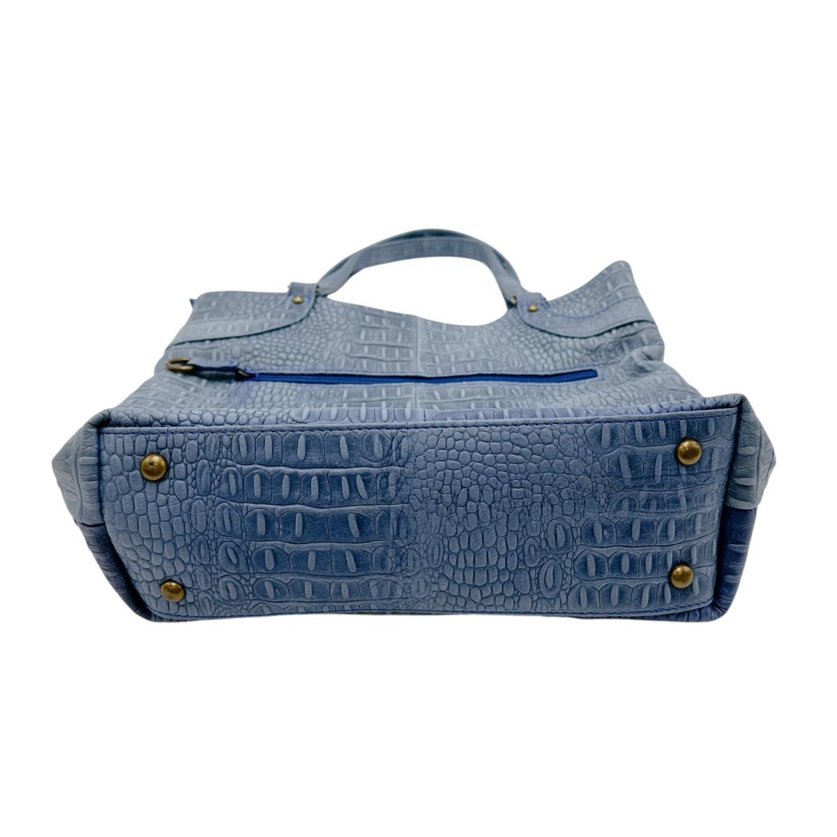 ハンドバッグ
ハンドバッグ スカイブルー 牛革型押カイマン 牛革 CK-1106 スカイブルー 【SS】
【中古】