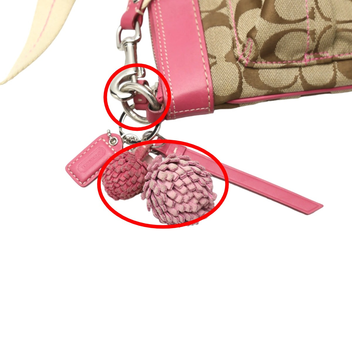 コーチ COACH ショルダーバッグ
シグネチャー 斜めかけ キャンバス レザー 7082 カーキ×ピンク 【SS】
【中古】