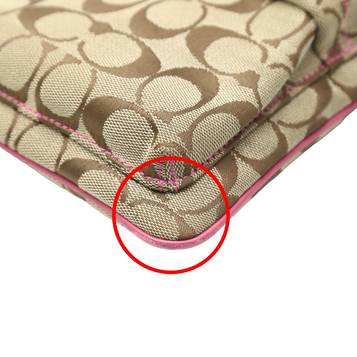 コーチ COACH ショルダーバッグ
シグネチャー 斜めかけ キャンバス レザー 7082 カーキ×ピンク 【SS】
【中古】