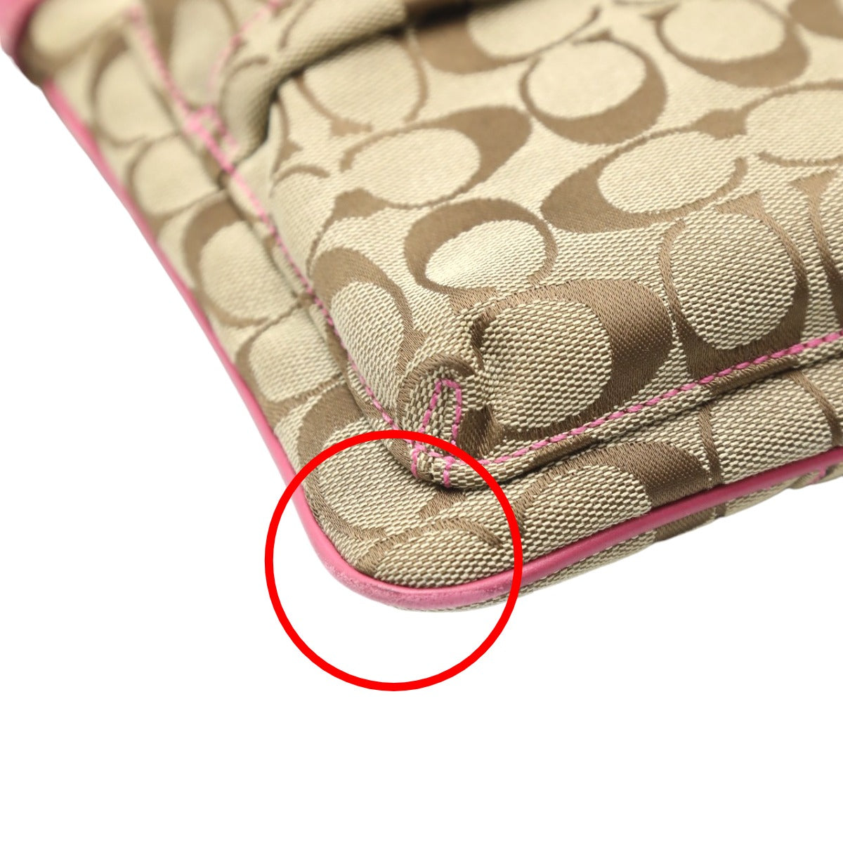 コーチ COACH ショルダーバッグ
シグネチャー 斜めかけ キャンバス レザー 7082 カーキ×ピンク 【SS】
【中古】