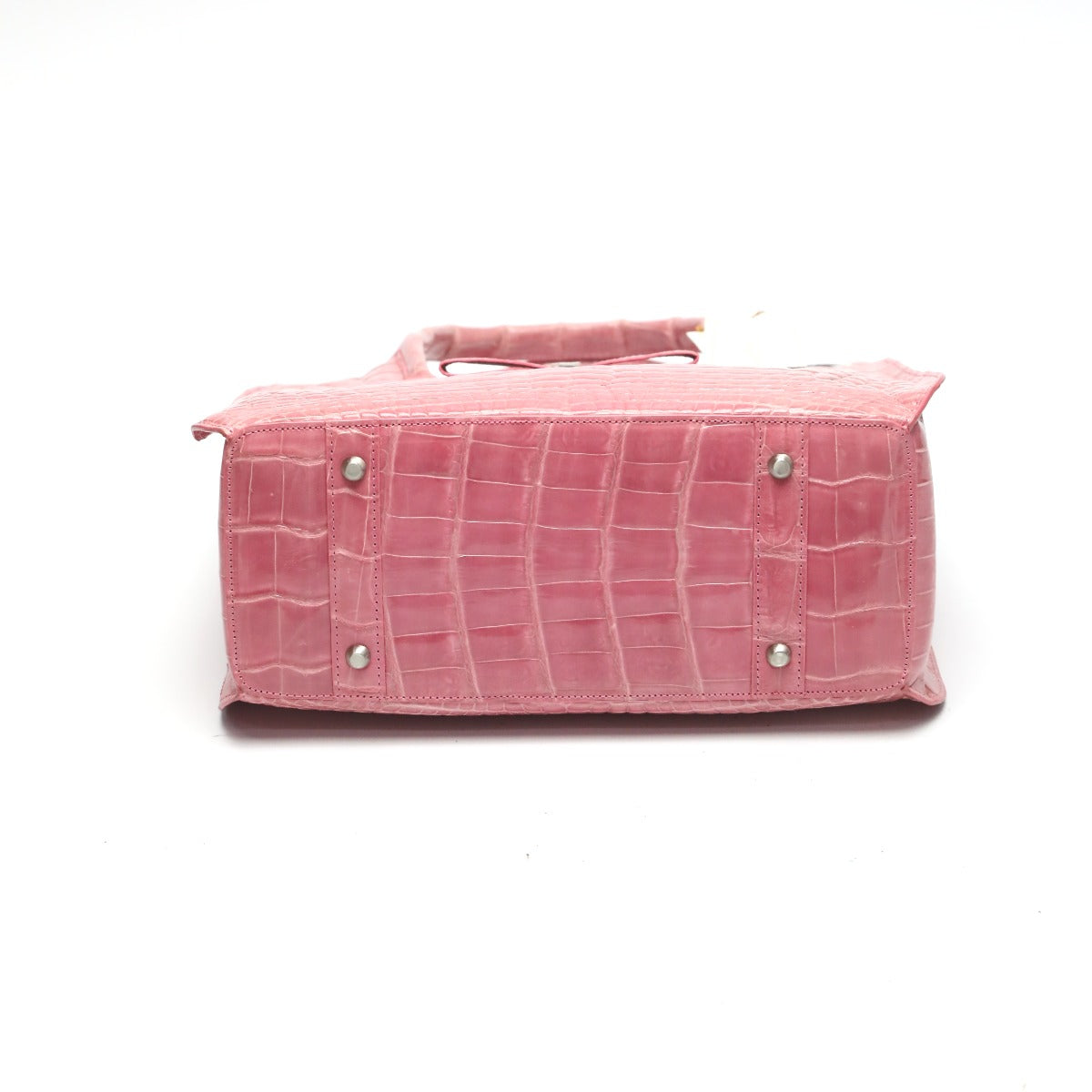クロコダイル CROCODILE ショルダーバッグ
2way ヘンローン シャイニング クロコダイル MO-4148 ピンク 【SS】
【中古】