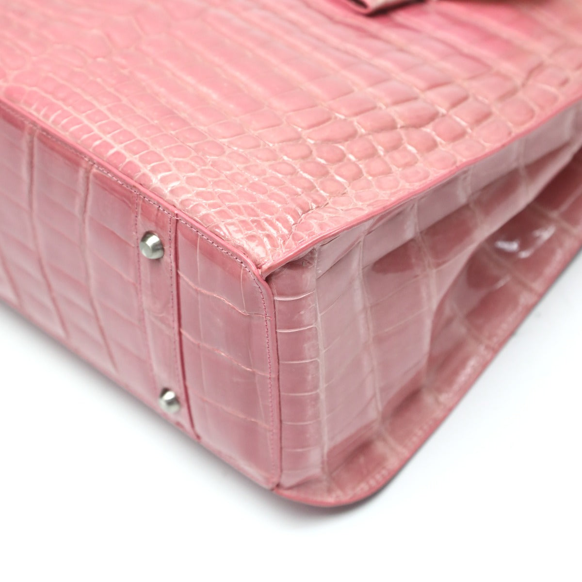 クロコダイル CROCODILE ショルダーバッグ
2way ヘンローン シャイニング クロコダイル MO-4148 ピンク 【SS】
【中古】