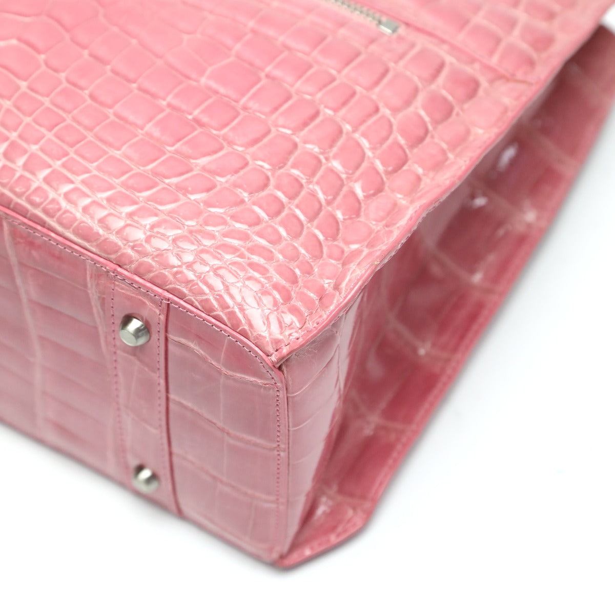 クロコダイル CROCODILE ショルダーバッグ
2way ヘンローン シャイニング クロコダイル MO-4148 ピンク 【SS】
【中古】