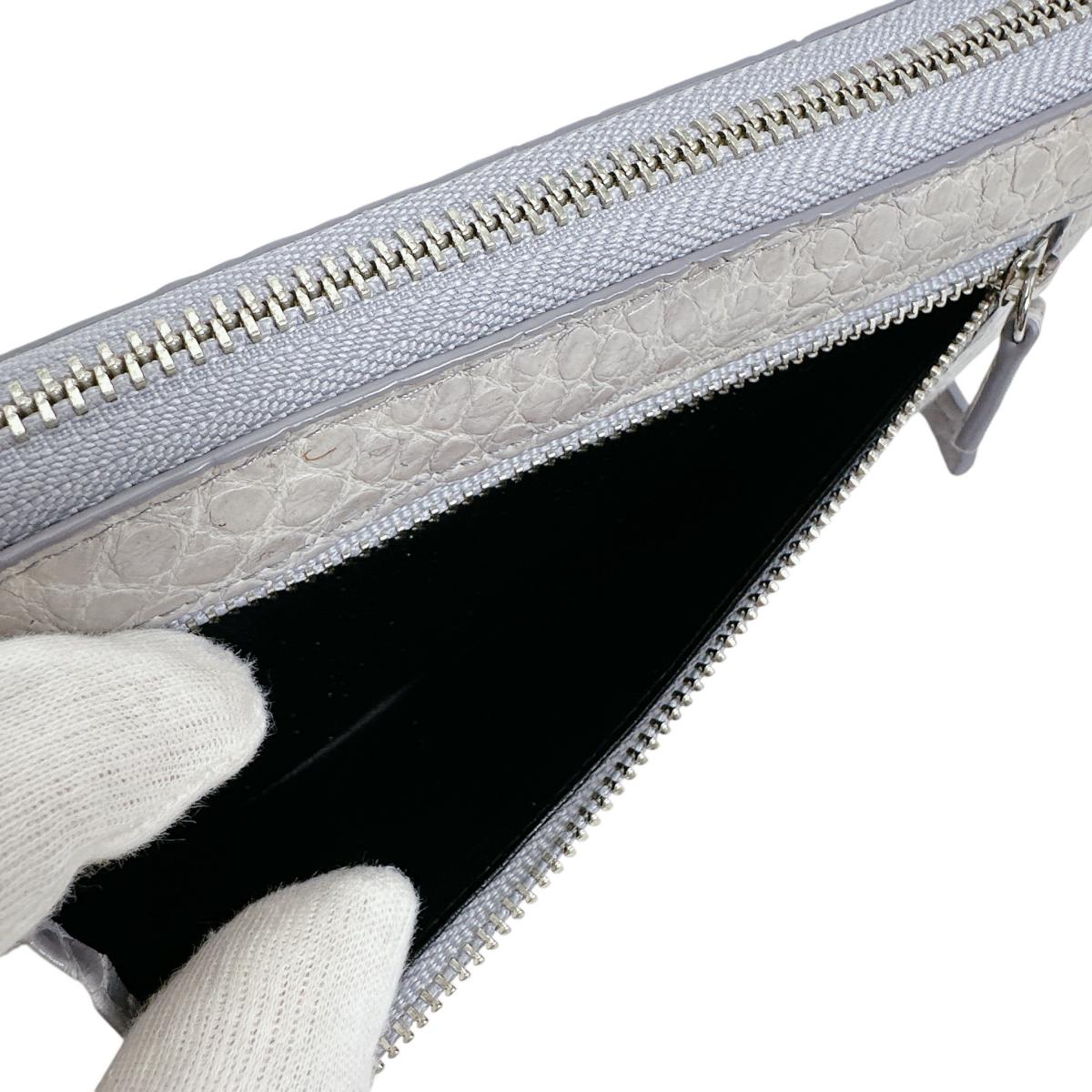 クロコダイル CROCODILE 長財布
ラウンドファスナー 小銭入付き クロコダイル LB-5011 ライトスチールブルー 【SS】
【中古】