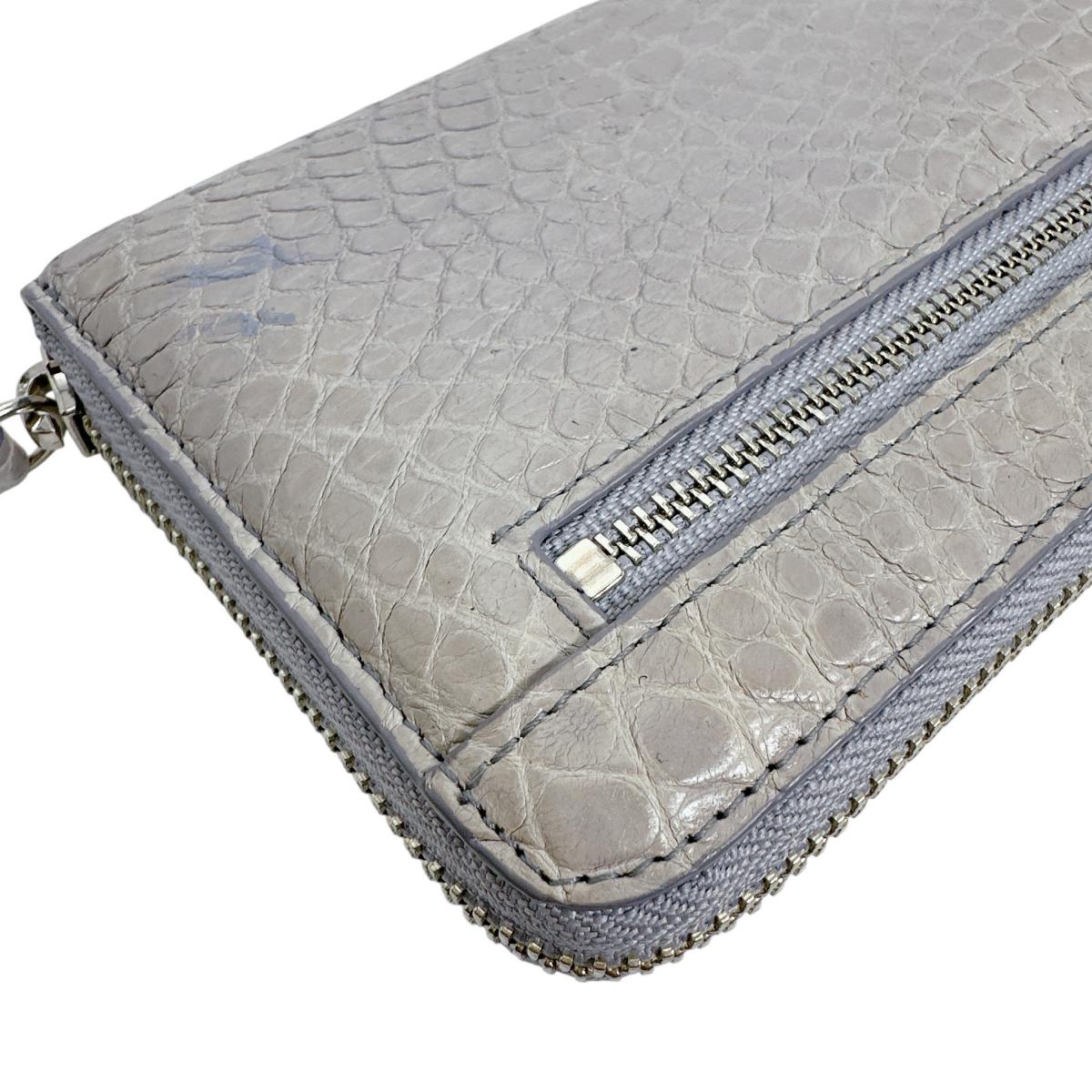 クロコダイル CROCODILE 長財布
ラウンドファスナー 小銭入付き クロコダイル LB-5011 ライトスチールブルー 【SS】
【中古】