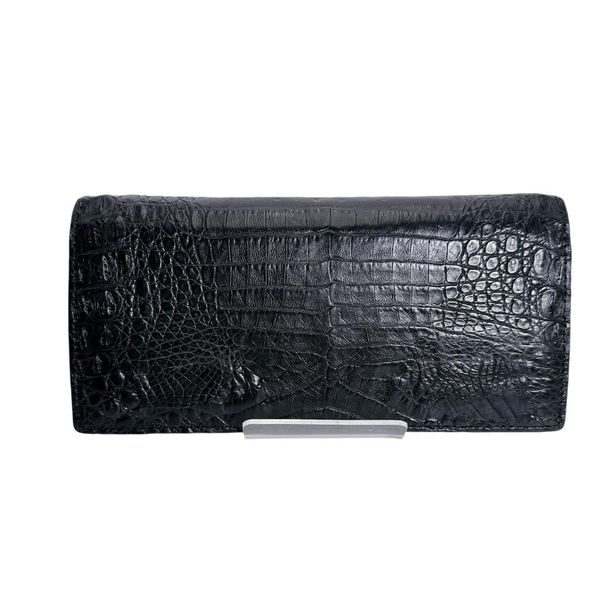 長財布
カード入れ付長財布 二つ折り財布 カイマンベリー カイマン 0520CA ブラック 【SS】