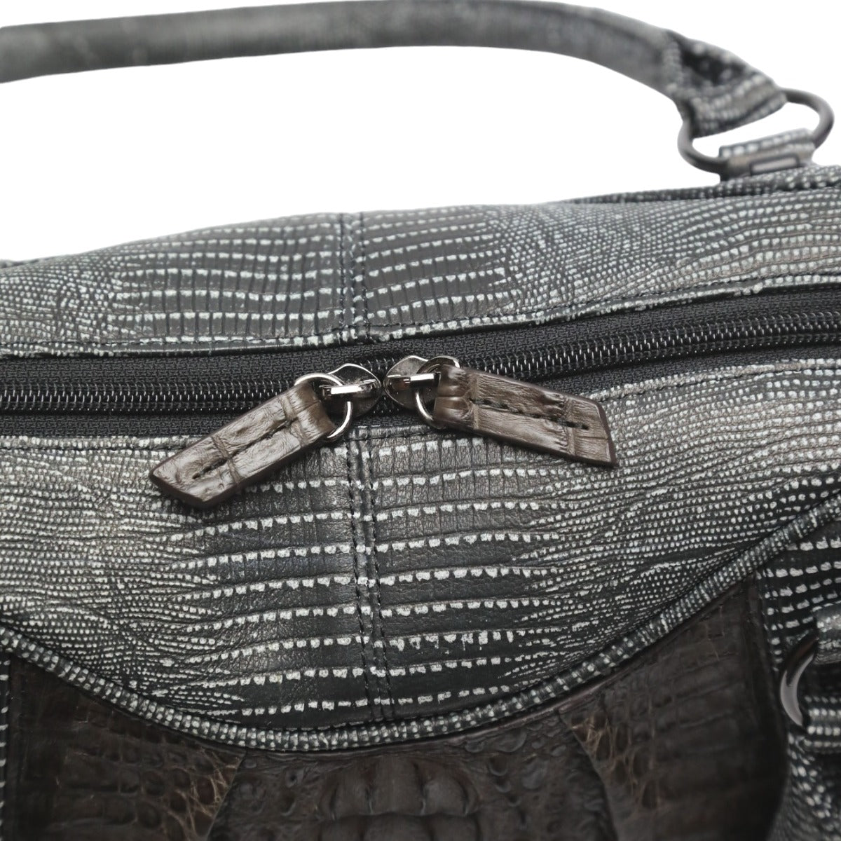 カイマン CAIMAN ハンドバッグ
2wayバッグ スパニッシュラム カイマン使用 LB-4034 ニコチン×ブラック 【SS】