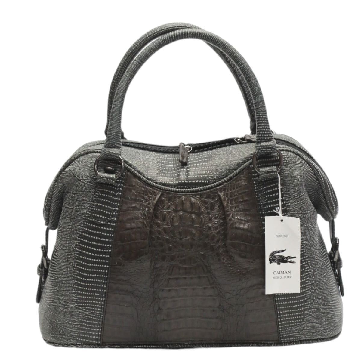 カイマン CAIMAN ハンドバッグ
2wayバッグ スパニッシュラム カイマン使用 LB-4034 ニコチン×ブラック 【SS】