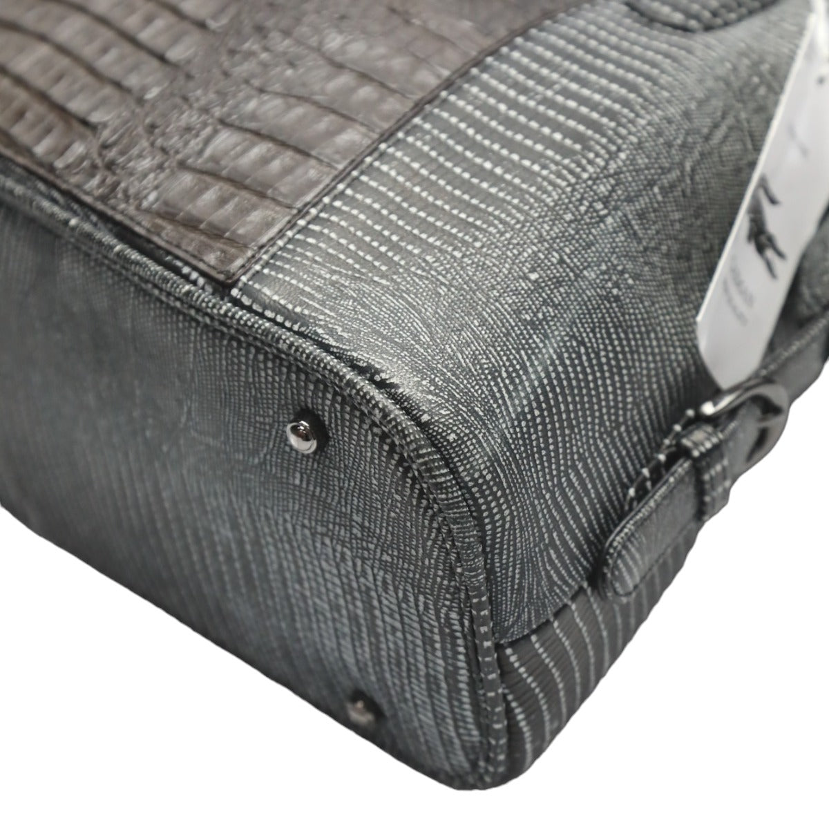 カイマン CAIMAN ハンドバッグ
2wayバッグ スパニッシュラム カイマン使用 LB-4034 ニコチン×ブラック 【SS】