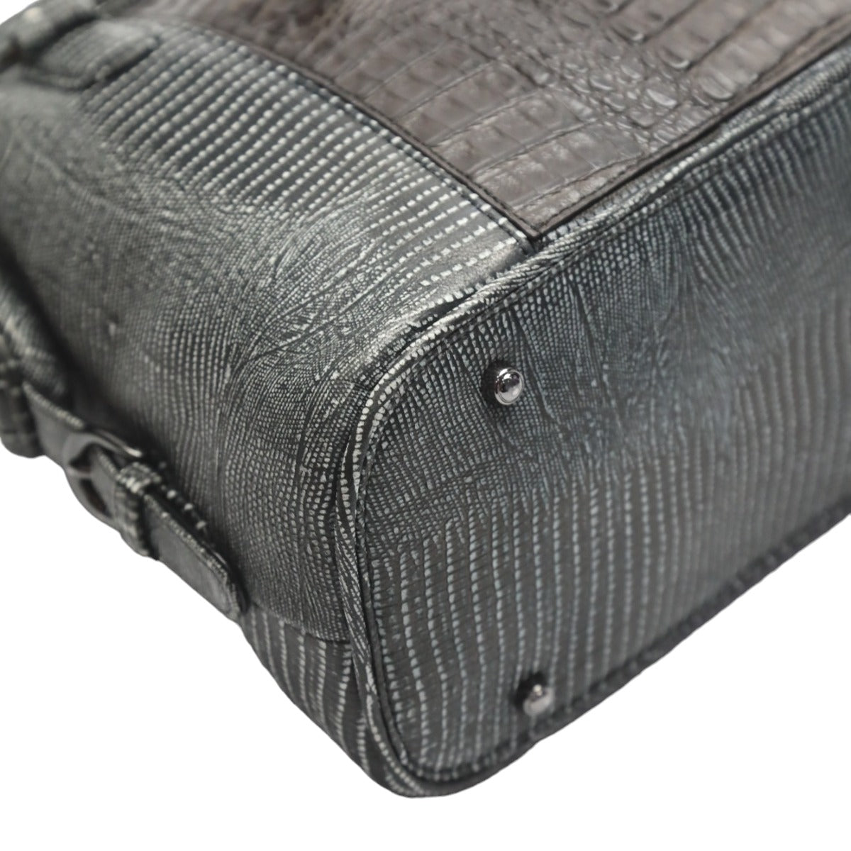 カイマン CAIMAN ハンドバッグ
2wayバッグ スパニッシュラム カイマン使用 LB-4034 ニコチン×ブラック 【SS】