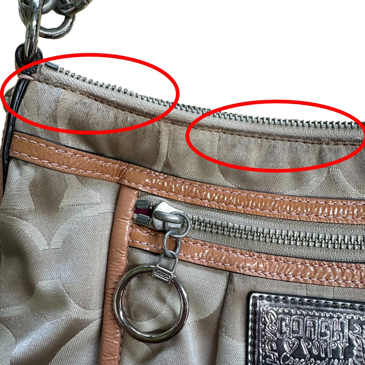 コーチ COACH ショルダーバッグ
ポピー シグネチャー 2WAY レザー F14562 ベージュ 【SS】
【中古】