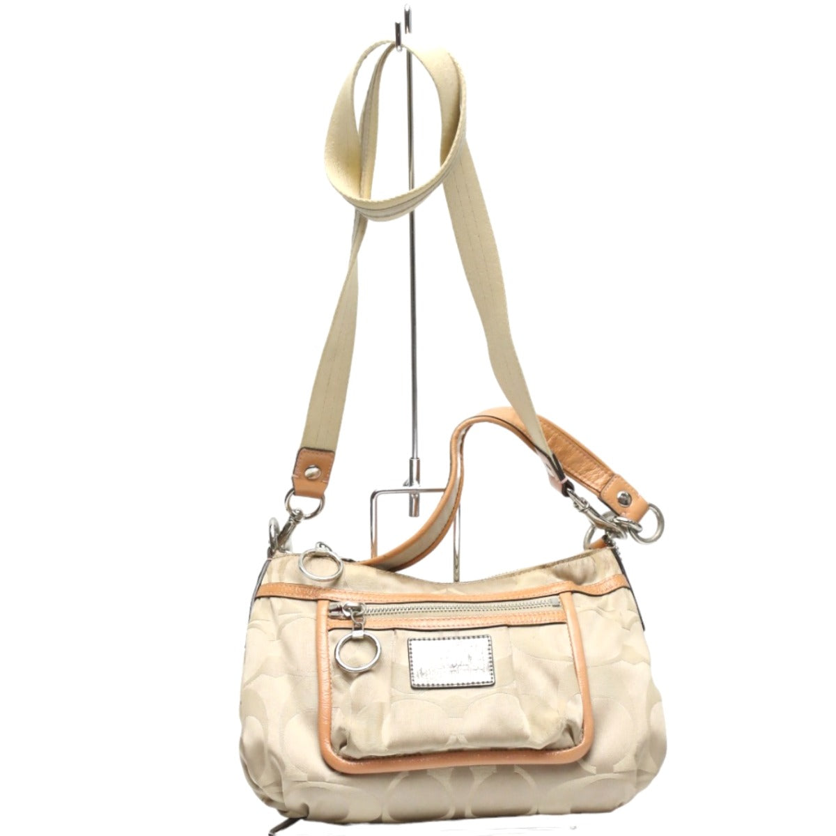 コーチ COACH ショルダーバッグ
ポピー シグネチャー 2WAY レザー F14562 ベージュ 【SS】
【中古】