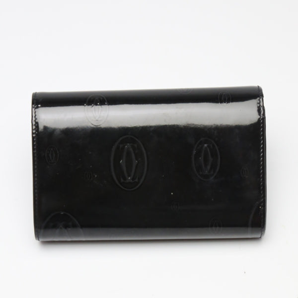 カルティエ CARTIER 二つ折り財布
L字ファスナー エナメル 二つ折り財布 エナメル ブラック 【SS】
【中古】