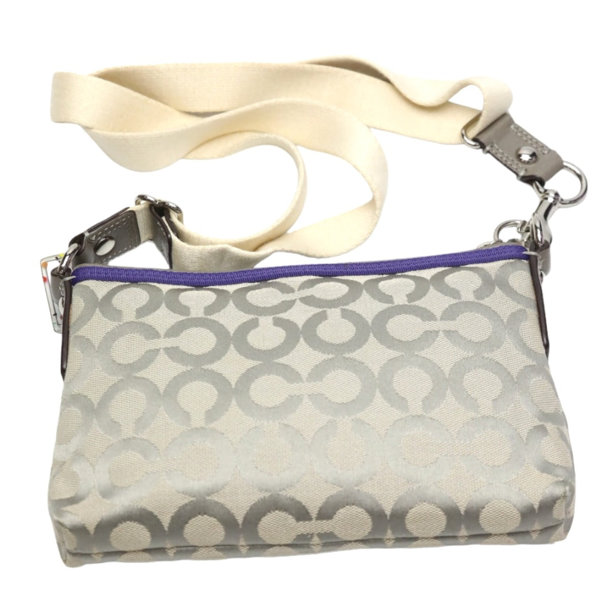 コーチ COACH ショルダーバッグ
スウィングバッグ 斜めかけ ポピー レザー 43287 グレー×パープル 【SS】
【中古】