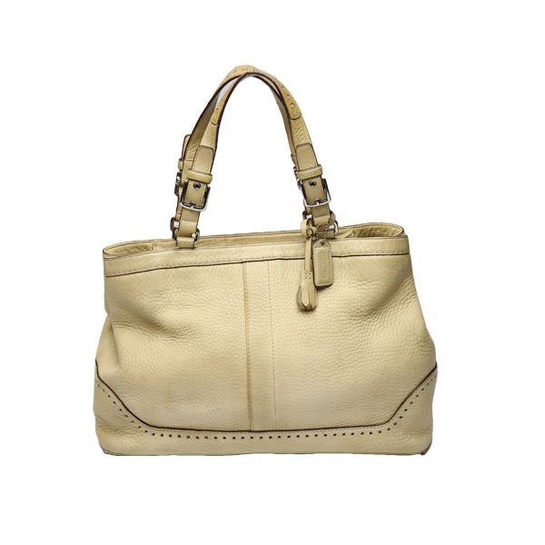 コーチ COACH トートバッグ
ハンドバッグ レザー レザー 5056 ベージュ 【SS】
【中古】