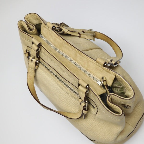 コーチ COACH トートバッグ
ハンドバッグ レザー レザー 5056 ベージュ 【SS】
【中古】