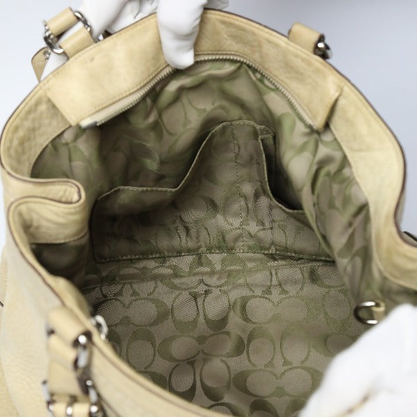 コーチ COACH トートバッグ
ハンドバッグ レザー レザー 5056 ベージュ 【SS】
【中古】