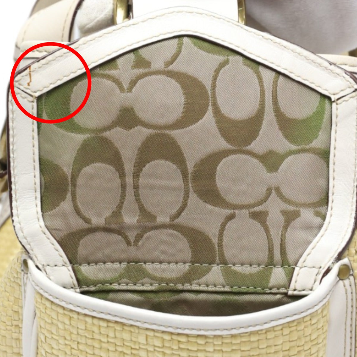 コーチ COACH トートバッグ
カゴバッグ ストロー×レザー レザー 114 ベージュ×ホワイト 【SS】
【中古】